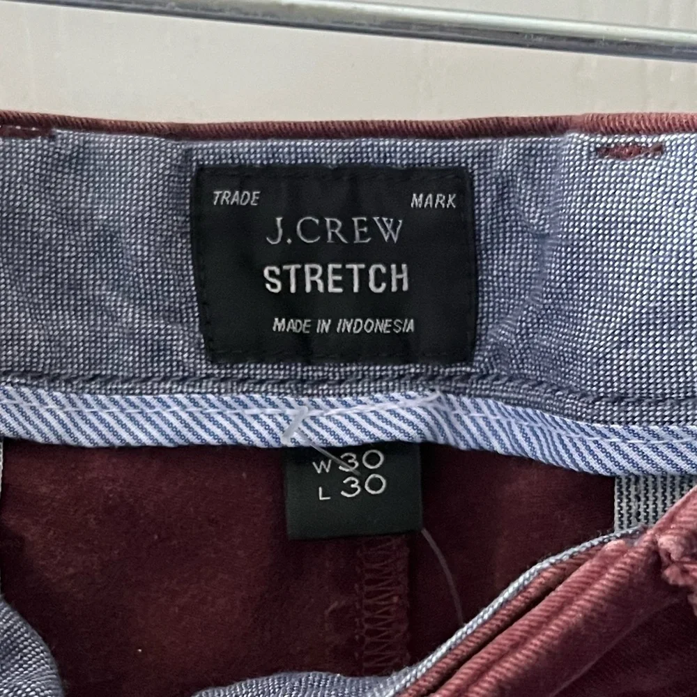 J. Crew Men's Dark Red Chinos